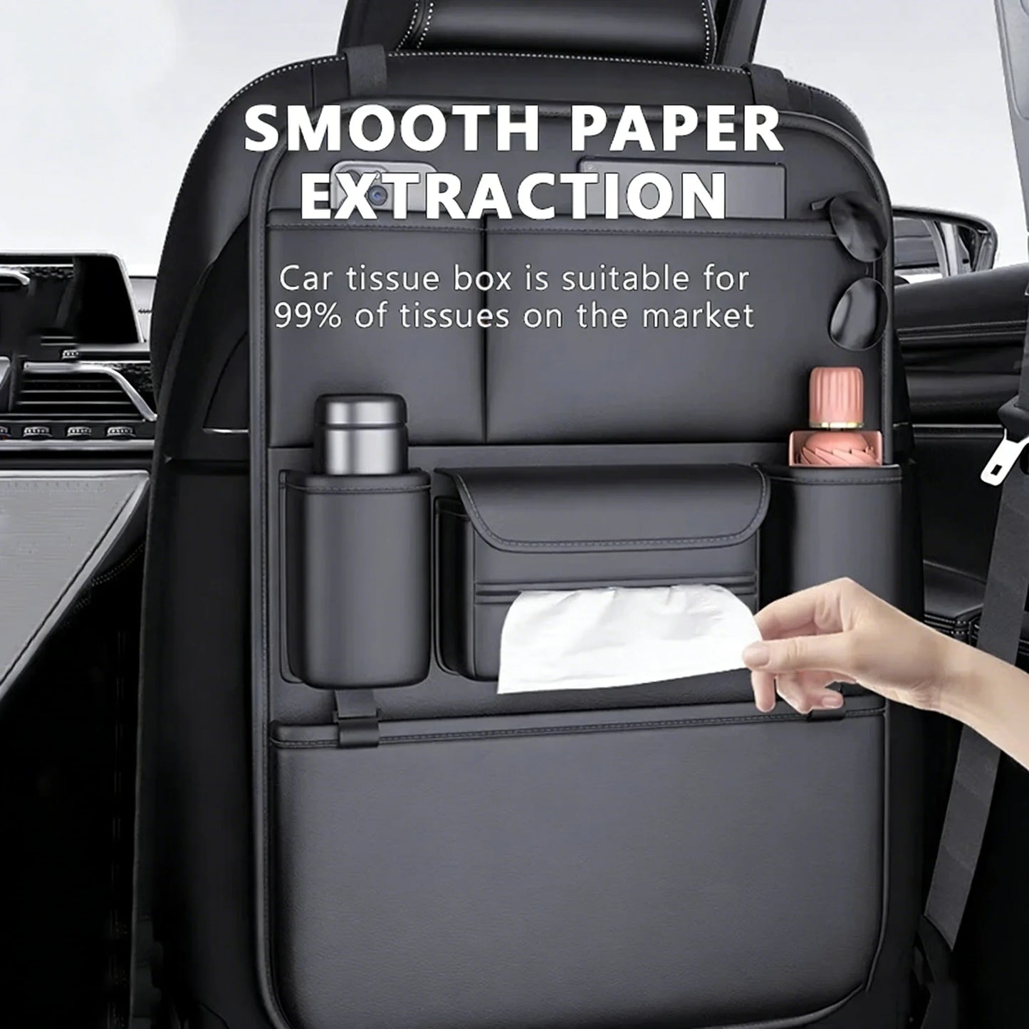 6-Pocket Car Seat Organizer
