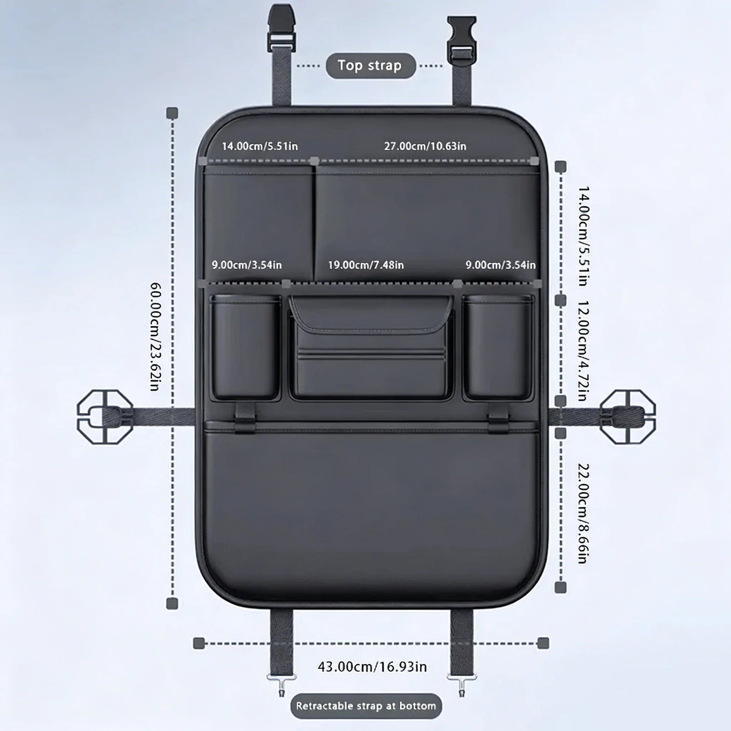 6-Pocket Car Seat Organizer